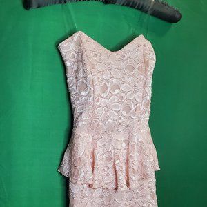 light pink lace dress